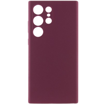 Чохол Silicone Cover Lakshmi Full Camera (AAA) для Samsung Galaxy S24 Ultra Бордовий / Plum