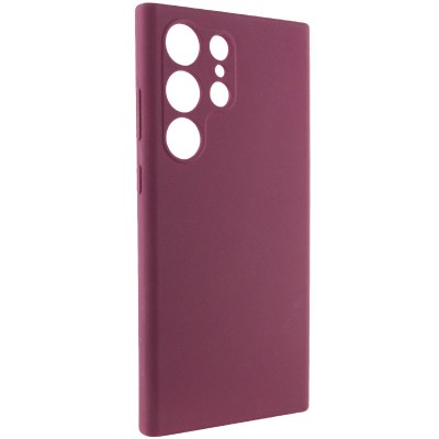Чохол Silicone Cover Lakshmi Full Camera (AAA) для Samsung Galaxy S24 Ultra Бордовий / Plum