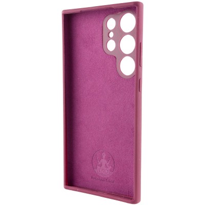 Чохол Silicone Cover Lakshmi Full Camera (AAA) для Samsung Galaxy S24 Ultra Бордовий / Plum