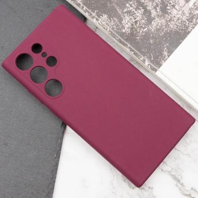 Чохол Silicone Cover Lakshmi Full Camera (AAA) для Samsung Galaxy S24 Ultra Бордовий / Plum