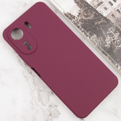 Чохол Silicone Cover Lakshmi Full Camera (AAA) для Xiaomi Redmi 13C / Poco C65 Бордовий / Plum