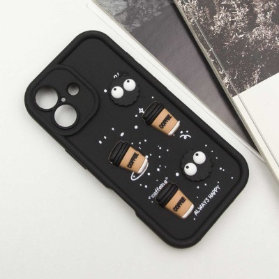 Чохол TPU Toys Case для Apple iPhone 16 (6.1") Black / Always Happy Чохол TPU Toys Case для Apple iPhone 16 (6.1") Black / Always Happy