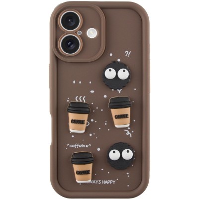Чохол TPU Toys Case для Apple iPhone 16 (6.1") Brown / Always Happy Чохол TPU Toys Case для Apple iPhone 16 (6.1") Brown / Always Happy