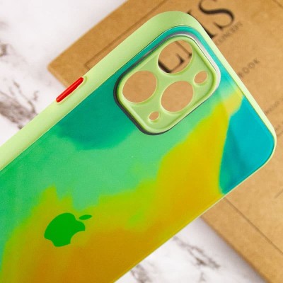 Чохол TPU+Glass Impasto abstract для Apple iPhone 11 Pro Max (6.5") Yellow green Чохол TPU+Glass Impasto abstract для Apple iPhone 11 Pro Max (6.5") Yellow green