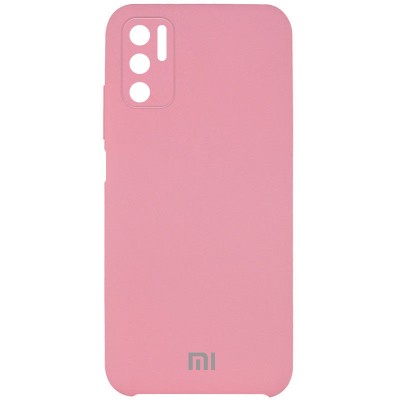 Чехол Silicone Cover Full Camera (AAA) для Xiaomi Redmi Note 10 5G / Poco M3 Pro Розовый / Light pink Чехол Silicone Cover Full Camera (AAA) для Xiaomi Redmi Note 10 5G / Poco M3 Pro Розовый / Light pink