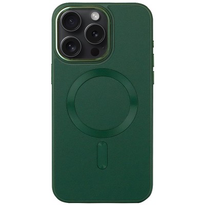 Шкіряний чохол Bonbon Leather Metal Style with MagSafe для Apple iPhone 12 Pro / 12 (6.1") Зелений / Pine green Шкіряний чохол Bonbon Leather Metal Style with MagSafe для Apple iPhone 12 Pro / 12 (6.1") Зелений / Pine green
