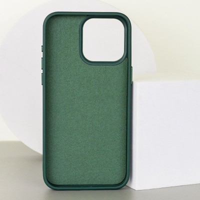 Шкіряний чохол Bonbon Leather Metal Style with MagSafe для Apple iPhone 12 Pro / 12 (6.1") Зелений / Pine green Шкіряний чохол Bonbon Leather Metal Style with MagSafe для Apple iPhone 12 Pro / 12 (6.1") Зелений / Pine green