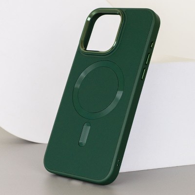 Шкіряний чохол Bonbon Leather Metal Style with MagSafe для Apple iPhone 12 Pro / 12 (6.1") Зелений / Pine green Шкіряний чохол Bonbon Leather Metal Style with MagSafe для Apple iPhone 12 Pro / 12 (6.1") Зелений / Pine green