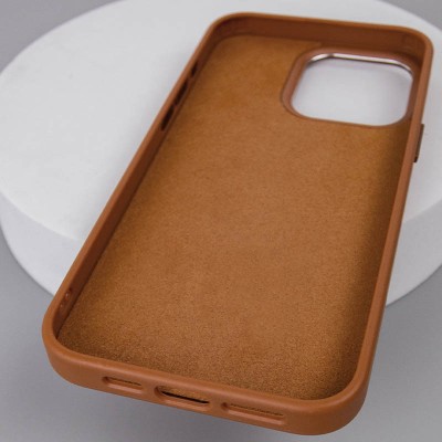 Шкіряний чохол Bonbon Leather Metal Style with MagSafe для Apple iPhone 12 Pro / 12 (6.1") Коричневий / Brown Шкіряний чохол Bonbon Leather Metal Style with MagSafe для Apple iPhone 12 Pro / 12 (6.1") Коричневий / Brown