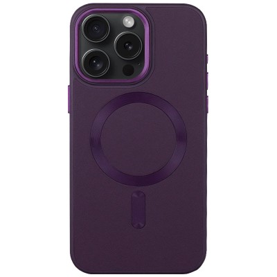 Шкіряний чохол Bonbon Leather Metal Style with MagSafe для Apple iPhone 12 Pro / 12 (6.1") Фіолетовий / Dark Purple Шкіряний чохол Bonbon Leather Metal Style with MagSafe для Apple iPhone 12 Pro / 12 (6.1") Фіолетовий / Dark Purple