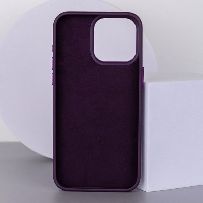 Шкіряний чохол Bonbon Leather Metal Style with MagSafe для Apple iPhone 12 Pro / 12 (6.1") Фіолетовий / Dark Purple Шкіряний чохол Bonbon Leather Metal Style with MagSafe для Apple iPhone 12 Pro / 12 (6.1") Фіолетовий / Dark Purple