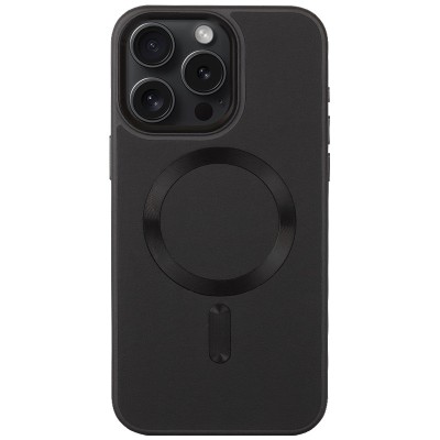 Шкіряний чохол Bonbon Leather Metal Style with MagSafe для Apple iPhone 12 Pro / 12 (6.1") Чорний / Black Шкіряний чохол Bonbon Leather Metal Style with MagSafe для Apple iPhone 12 Pro / 12 (6.1") Чорний / Black