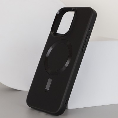 Шкіряний чохол Bonbon Leather Metal Style with MagSafe для Apple iPhone 12 Pro / 12 (6.1") Чорний / Black Шкіряний чохол Bonbon Leather Metal Style with MagSafe для Apple iPhone 12 Pro / 12 (6.1") Чорний / Black