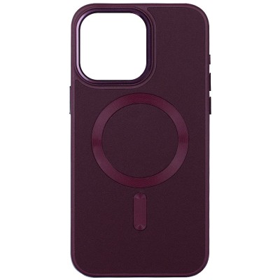 Шкіряний чохол Bonbon Leather Metal Style with MagSafe для Apple iPhone 13 (6.1") Бордовий / Plum Шкіряний чохол Bonbon Leather Metal Style with MagSafe для Apple iPhone 13 (6.1") Бордовий / Plum