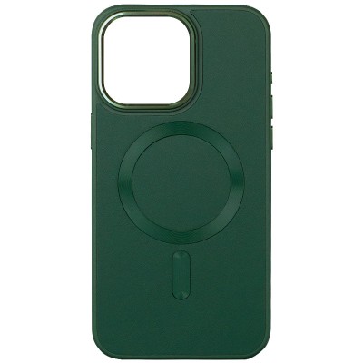 Шкіряний чохол Bonbon Leather Metal Style with MagSafe для Apple iPhone 13 (6.1") Зелений / Pine green Шкіряний чохол Bonbon Leather Metal Style with MagSafe для Apple iPhone 13 (6.1") Зелений / Pine green
