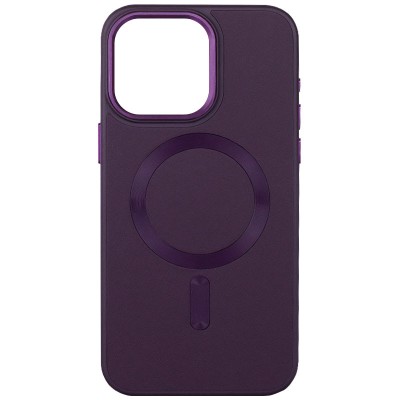 Шкіряний чохол Bonbon Leather Metal Style with MagSafe для Apple iPhone 13 (6.1") Фіолетовий / Dark Purple Шкіряний чохол Bonbon Leather Metal Style with MagSafe для Apple iPhone 13 (6.1") Фіолетовий / Dark Purple
