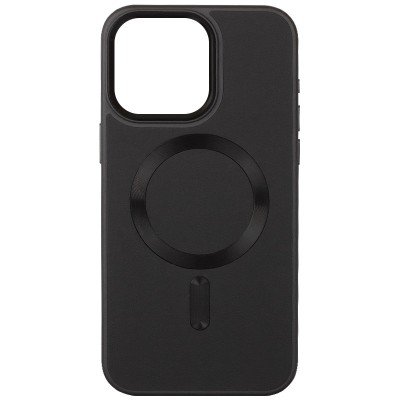 Шкіряний чохол Bonbon Leather Metal Style with MagSafe для Apple iPhone 13 (6.1") Чорний / Black Шкіряний чохол Bonbon Leather Metal Style with MagSafe для Apple iPhone 13 (6.1") Чорний / Black