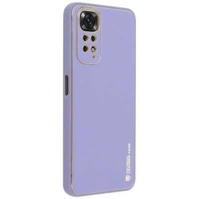 Шкіряний чохол Xshield для Xiaomi Redmi Note 11 (Global) / Note 11S Бузковий / Dasheen Шкіряний чохол Xshield для Xiaomi Redmi Note 11 (Global) / Note 11S Бузковий / Dasheen