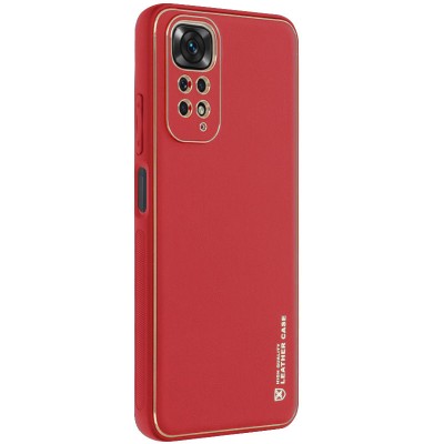 Шкіряний чохол Xshield для Xiaomi Redmi Note 11 (Global) / Note 11S Червоний / Red Шкіряний чохол Xshield для Xiaomi Redmi Note 11 (Global) / Note 11S Червоний / Red