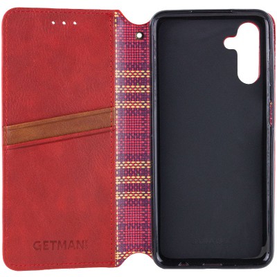 Шкіряний чохол книжка GETMAN Cubic (PU) для Samsung Galaxy A04s Червоний Шкіряний чохол книжка GETMAN Cubic (PU) для Samsung Galaxy A04s Червоний