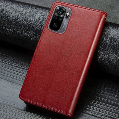 Шкіряний чохол книжка GETMAN Gallant (PU) для Xiaomi Redmi Note 10 / Note 10s Червоний Шкіряний чохол книжка GETMAN Gallant (PU) для Xiaomi Redmi Note 10 / Note 10s Червоний