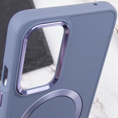 TPU чохол Bonbon Metal Style with MagSafe для OnePlus 9 Сірий / Lavender TPU чохол Bonbon Metal Style with MagSafe для OnePlus 9 Сірий / Lavender