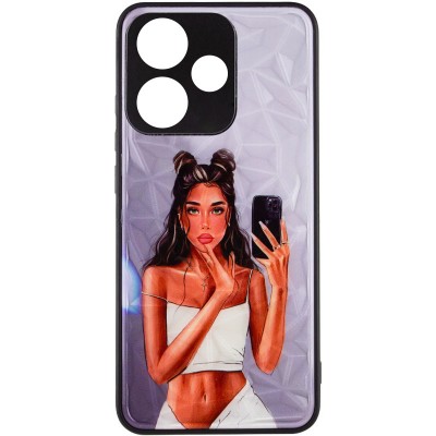 TPU+PC чохол Prisma Ladies для Xiaomi Redmi 13 4G / Poco M6 4G Black in White TPU+PC чохол Prisma Ladies для Xiaomi Redmi 13 4G / Poco M6 4G Black in White