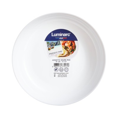 Блюдо LUMINARC FRIENDS TIME WHITE /17 см серв. (P6280)
