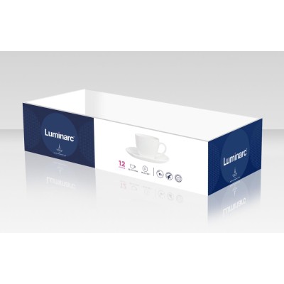 Сервіз LUMINARC CARINE WHITE / 6х220 мл д/чаю (Q0881) Сервіз LUMINARC CARINE WHITE / 6х220 мл д/чаю (Q0881)