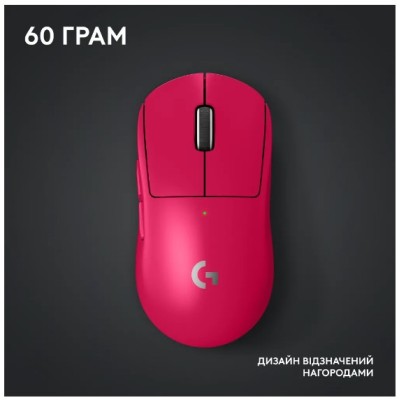 Миша LOGITECH G PRO X SUPERLIGHT 2 LIGHTSPEED Gaming, Magenta (910-006797) Миша LOGITECH G PRO X SUPERLIGHT 2 LIGHTSPEED Gaming, Magenta (910-006797)