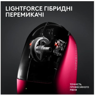 Миша LOGITECH G PRO X SUPERLIGHT 2 LIGHTSPEED Gaming, Magenta (910-006797) Миша LOGITECH G PRO X SUPERLIGHT 2 LIGHTSPEED Gaming, Magenta (910-006797)