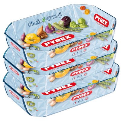 Форма с/к PYREX Inspiration форма скл.прямокут. 30х20х7см (2,6л) (294B000/7645) Форма с/к PYREX Inspiration форма скл.прямокут. 30х20х7см (2,6л) (294B000/7645)
