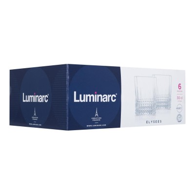 Склянка LUMINARC ELYSEES /НАБІР/ 6X300 мл низьк. (N7451) Склянка LUMINARC ELYSEES /НАБІР/ 6X300 мл низьк. (N7451)