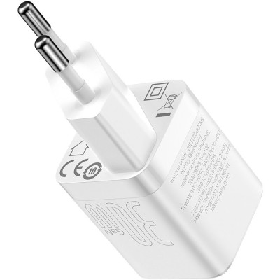 Зарядний Пристрій Baseus GaN3 Fast Charger 30W (CCGN010102) (1 Type-C) White