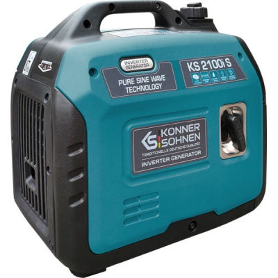 Генератор бензиновий інверторний Konner&Sohnen KS 2100IS, 230В, 2.0кВт, ручний стартер, 18.5кг Генератор бензиновий інверторний Konner&Sohnen KS 2100IS, 230В, 2.0кВт, ручний стартер, 18.5кг