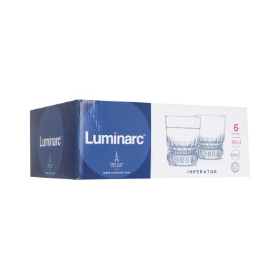 Склянка LUMINARC IMPERATOR /НАБІР/ 6X300 мл низьк. (N1287) Склянка LUMINARC IMPERATOR /НАБІР/ 6X300 мл низьк. (N1287)