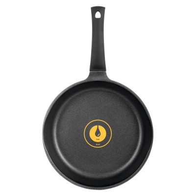 Сковорода RINGEL Zitrone Black глибока 28см з кришкою (RG-2108-28 BL-R) Сковорода RINGEL Zitrone Black глибока 28см з кришкою (RG-2108-28 BL-R)