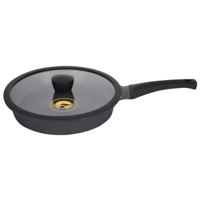 Сковорода RINGEL Zitrone Black глибока 28см з кришкою (RG-2108-28 BL-R) Сковорода RINGEL Zitrone Black глибока 28см з кришкою (RG-2108-28 BL-R)