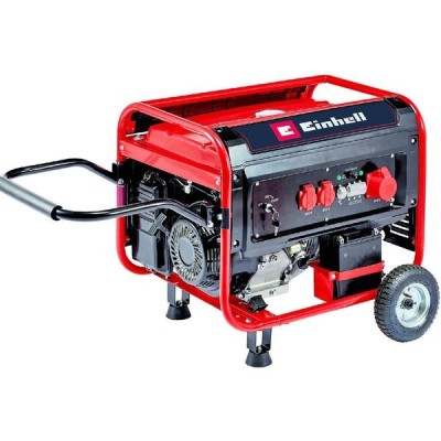Генератор бензиновий Einhell TC-PG 55/E5, 230В/380В (1/3 фази), 3.6/5.5кВт, електростарт, AVR, 83кг Генератор бензиновий Einhell TC-PG 55/E5, 230В/380В (1/3 фази), 3.6/5.5кВт, електростарт, AVR, 83кг