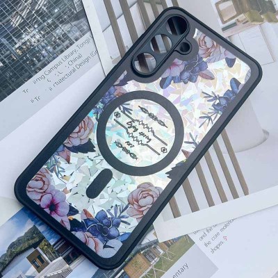 TPU+PC чохол Secret Flower для Samsung Galaxy A25 5G Black TPU+PC чохол Secret Flower для Samsung Galaxy A25 5G Black