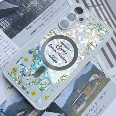 TPU+PC чохол Secret Flower для Samsung Galaxy A25 5G White TPU+PC чохол Secret Flower для Samsung Galaxy A25 5G White