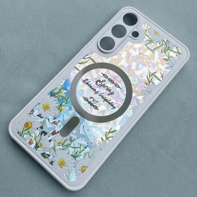 TPU+PC чохол Secret Flower для Samsung Galaxy A25 5G White TPU+PC чохол Secret Flower для Samsung Galaxy A25 5G White