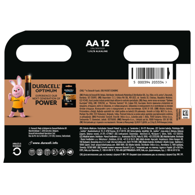 Батарейка DURACELL LR06 MN1500 1х12 шт. Батарейка DURACELL LR06 MN1500 1х12 шт.