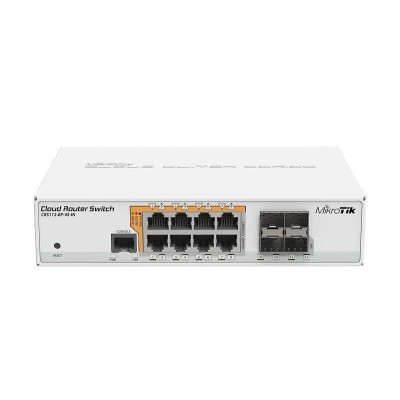 Мережевий комутатор EtherNet 4SFP CRS112-8P-4S-IN MIKROTIK