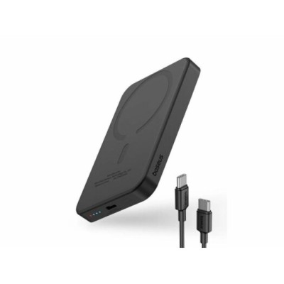Зовнішній MagSafe Акумулятор Baseus 5000mAh 20W Mini (P10022107113-00) Black Зовнішній MagSafe Акумулятор Baseus 5000mAh 20W Mini (P10022107113-00) Black