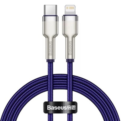 Кабель Baseus Cafule Metal Type-C To Lightning PD 20W (2m) CATLJK-B05 Purple Кабель Baseus Cafule Metal Type-C To Lightning PD 20W (2m) CATLJK-B05 Purple