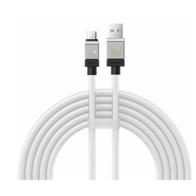 Кабель Baseus CoolPlay Series Type-C 100W (2m) CAKW000702 White Кабель Baseus CoolPlay Series Type-C 100W (2m) CAKW000702 White