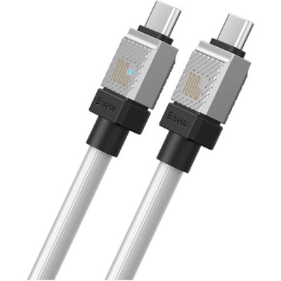 Кабель Baseus CoolPlay Series Type-C To Type-C 100W (2m) CAKW000302 White