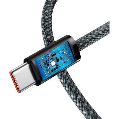 Кабель Baseus Dynamic Series Fast Charging Data Cable Type-C To Type-C 100W 2m Slate Gray (CALD000316) Кабель Baseus Dynamic Series Fast Charging Data Cable Type-C To Type-C 100W 2m Slate Gray (CALD000316)