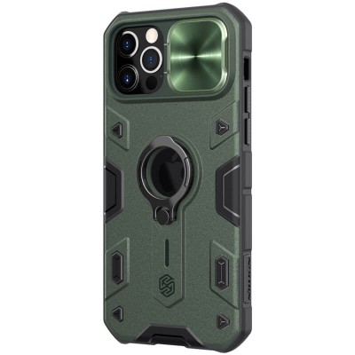 TPU+PC чохол Nillkin CamShield Armor (шторка на камеру) для Apple iPhone 12 Pro / 12 (6.1") Зелений TPU+PC чохол Nillkin CamShield Armor (шторка на камеру) для Apple iPhone 12 Pro / 12 (6.1") Зелений